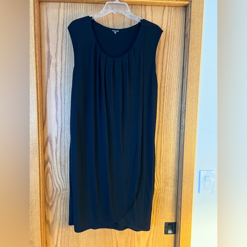 Garnet Hill Black Dress Sz M EUC